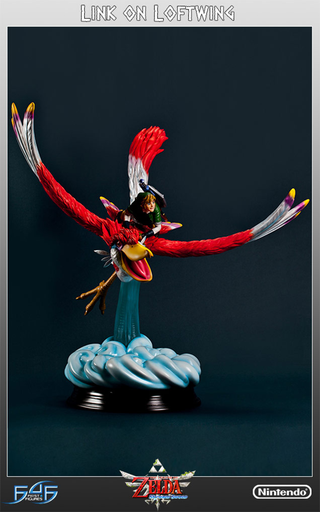 Illustration for article titled Link Is So Damn Happy Riding His New Skyward Sword Statue